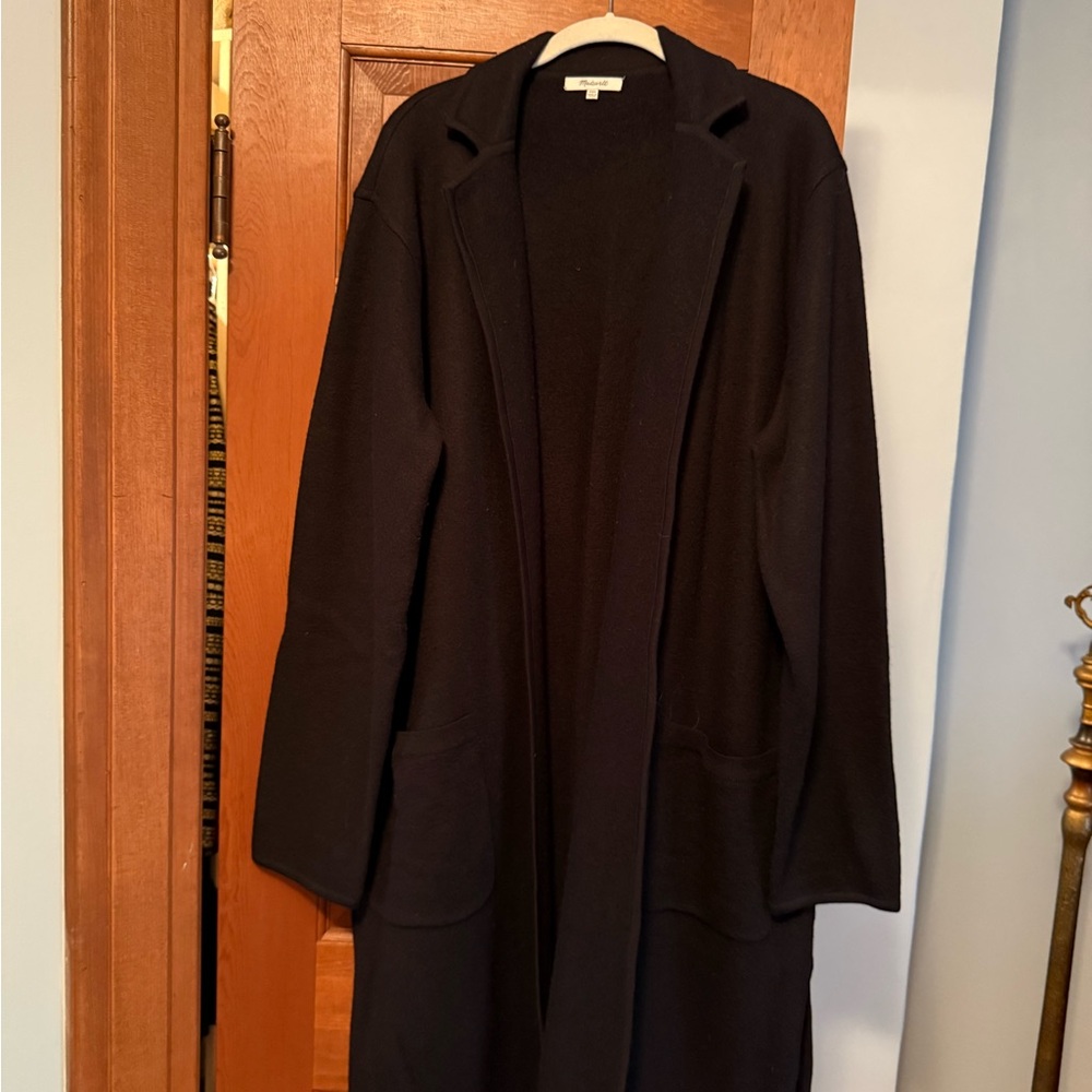 Madewell Classic Black Open Cardigan